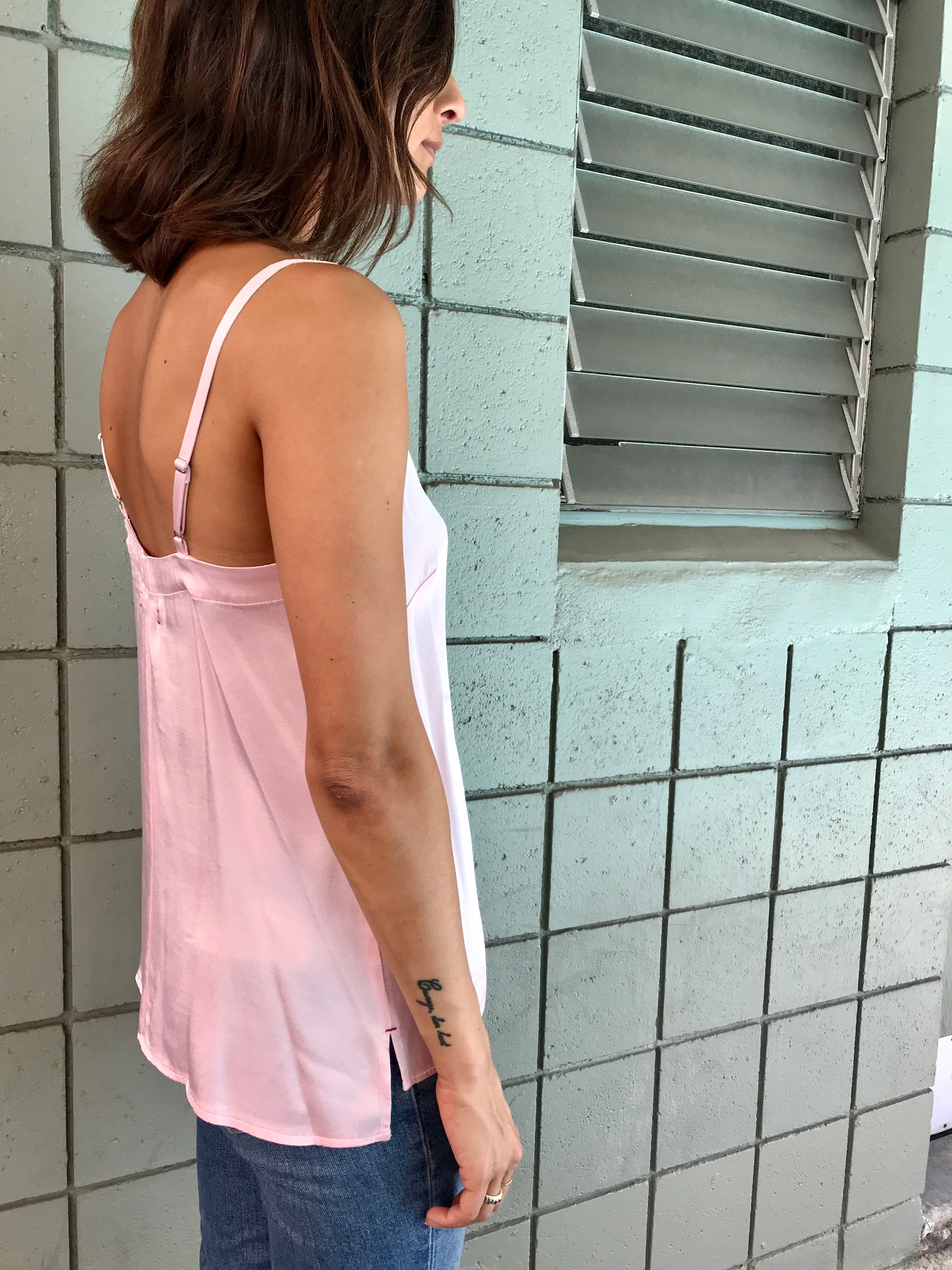 EMI TANK TOP // CRUSHED ROSE