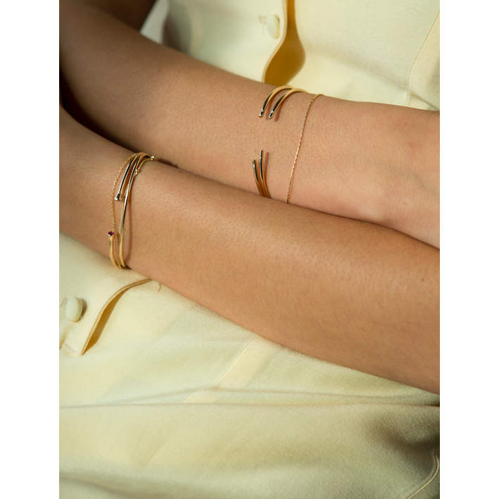 GOLD AND DIAMOND BRACELET // WESTON CUFF