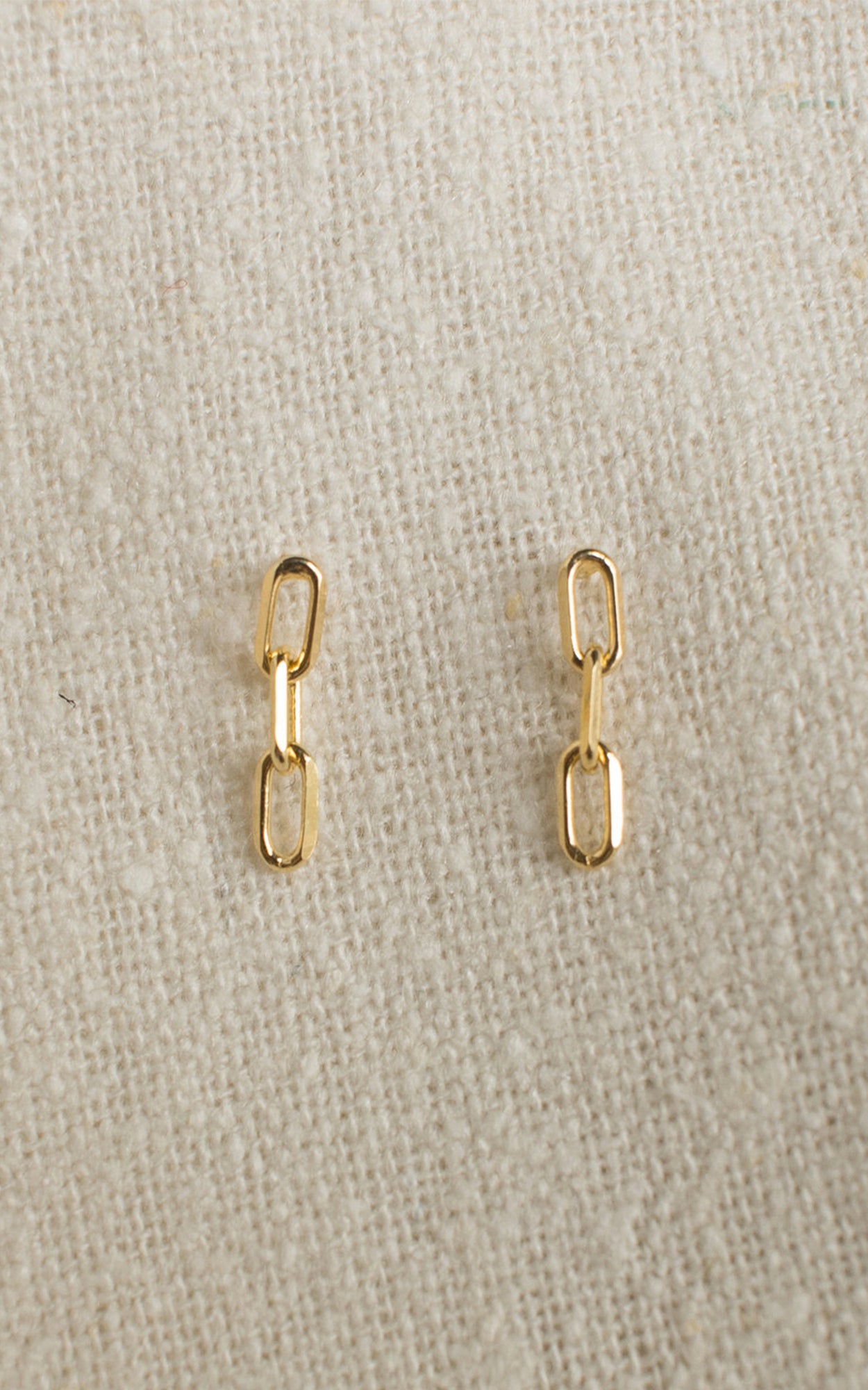 LINK I STUDS // GOLD PLATED