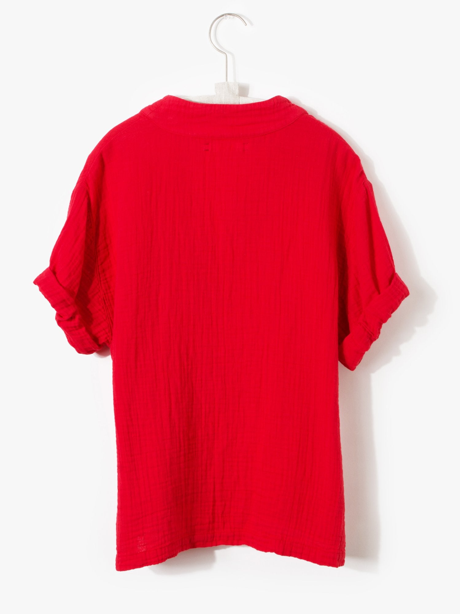 AVERY TOP // SUN RED COTTON GAUZE