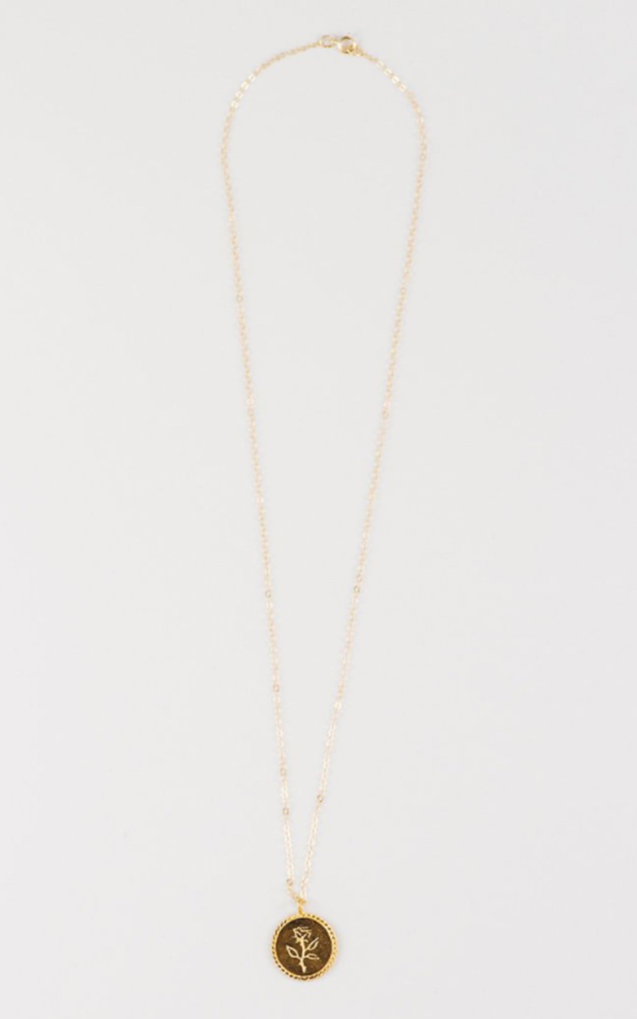 ROSE COIN NECKLACE // GOLD