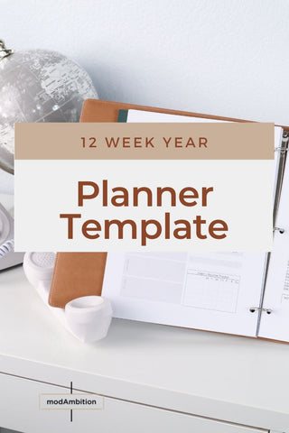 modAmbition goal planner 12 week year planner template