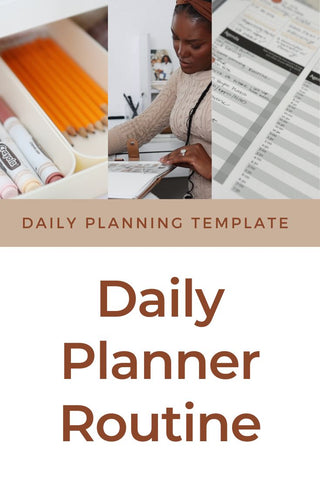 planner aesthetic, daily planner template, daily planning routine