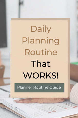 planner aesthetic, daily planner template, daily planning routine