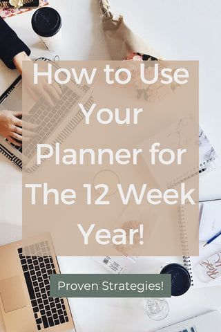 how to use your planner for the 12 week year