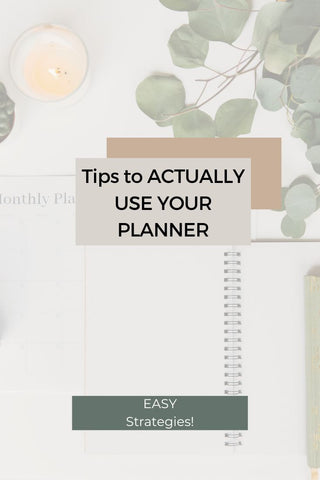 how to make using your paper planner a habit