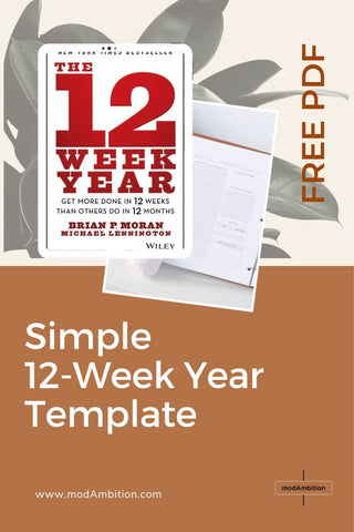 12 week year free template