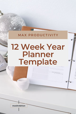 12 week year planner template