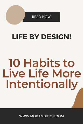 intentional living habits
