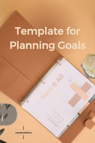 template for planning goals goal planner template