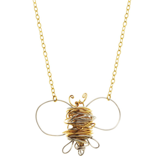 Gold on Green four leaf clover necklace – anne woodman jewelry design