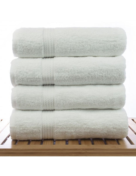 Economic Cheap Bath Towels Wholesale - White - Set of 4