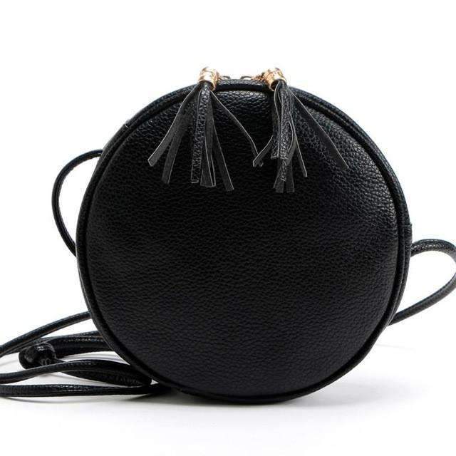 round black bolsa