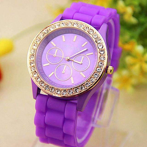 Cheap Crystal Silicone Watches