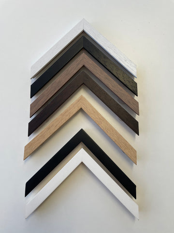 Custom Framing Timber Finishes and Colours