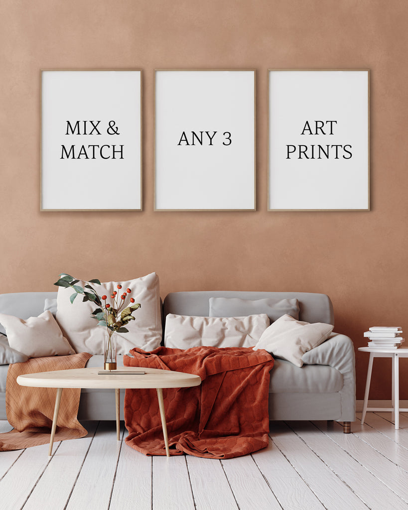 matching prints for living room