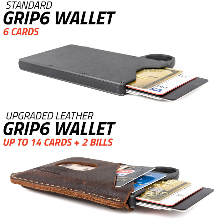 Slim Metal Wallet | RFID | Customizable | USA Made | GRIP6