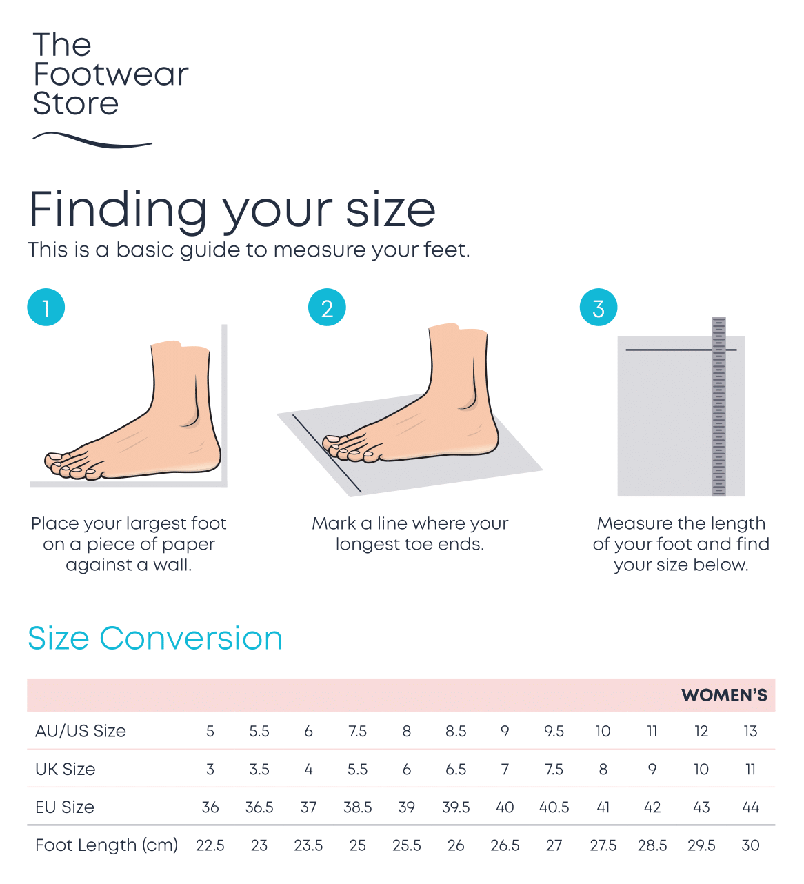 Women's size guide