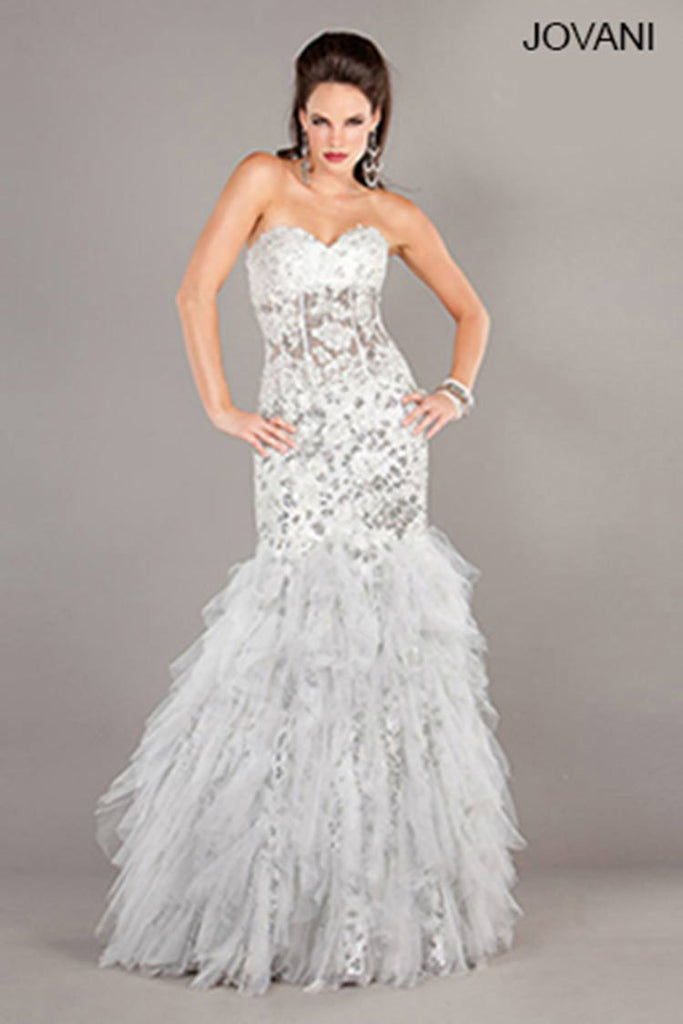 jovani lace mermaid gown