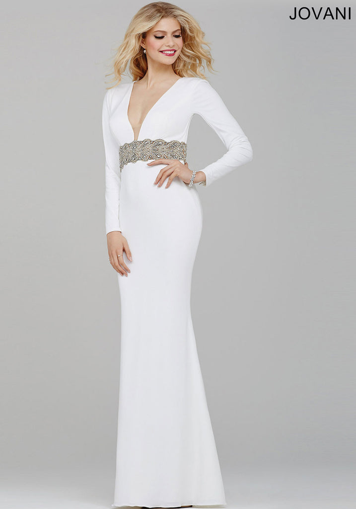 jovani jersey dress