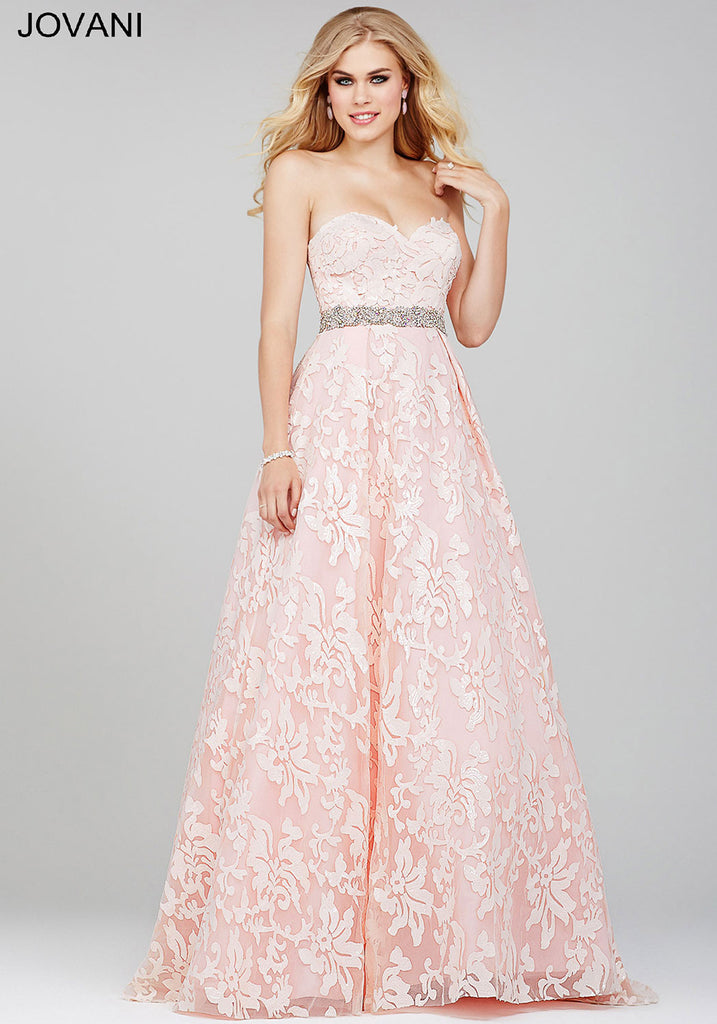 jovani pink ball gown