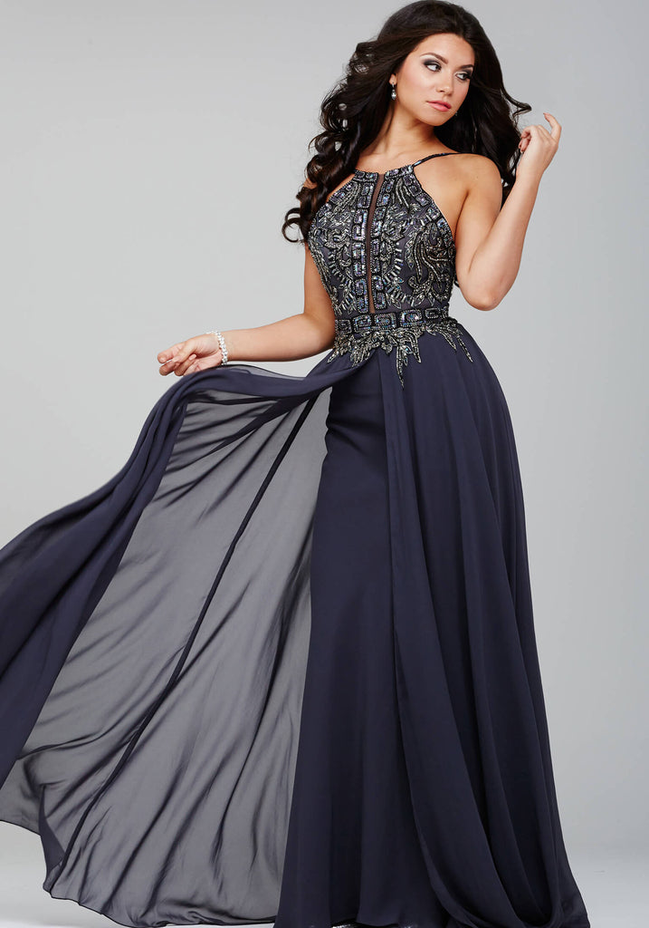 jovani charcoal prom dress