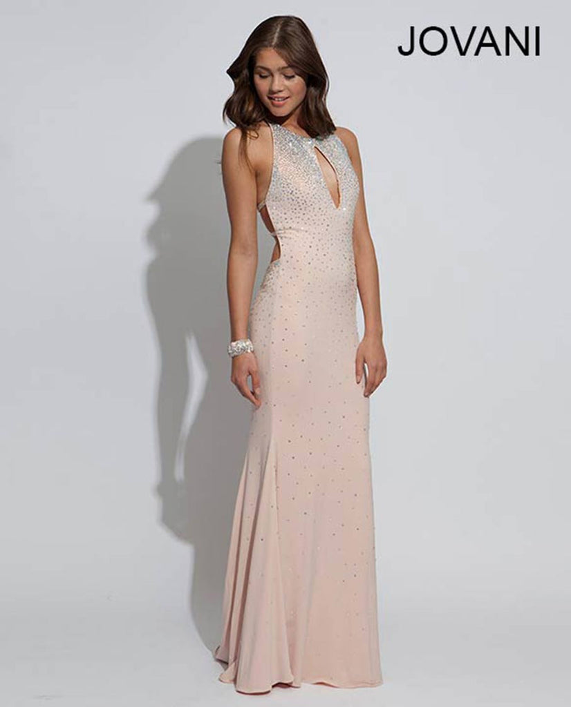 jovani blush prom dress