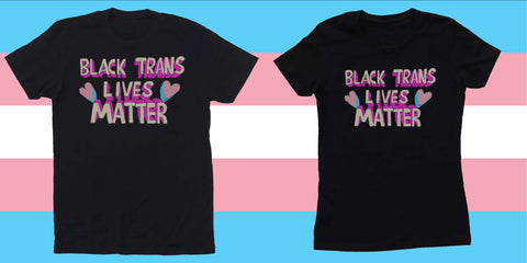 black trans lives matter t-shirt paul rizzo art