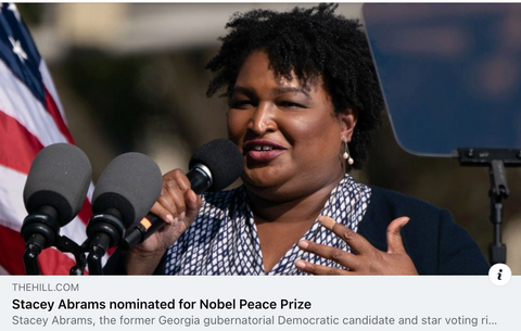 stacey abrams nominated nobel peace prize