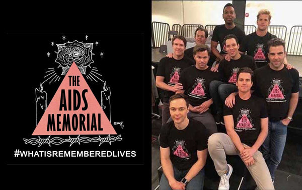 The AIDS Memorial T-shirt as seen on the cast of Boys In The Band