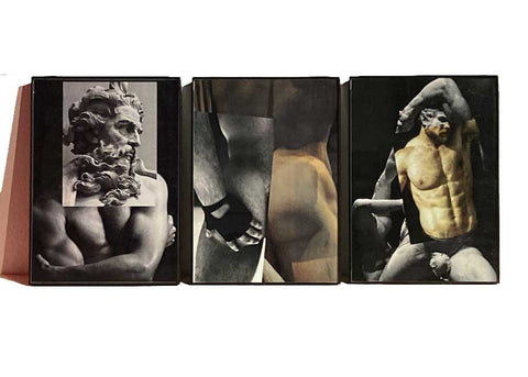 classical sculpture and male physique naro pinosa collages