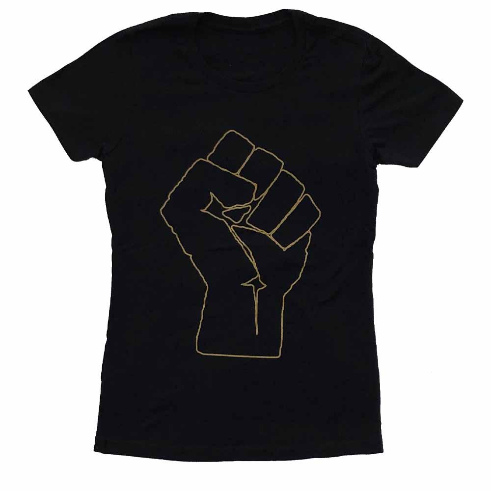 Solidarity Resist Fist Femme T-shirt supporting the ACLU – Adam's Nest