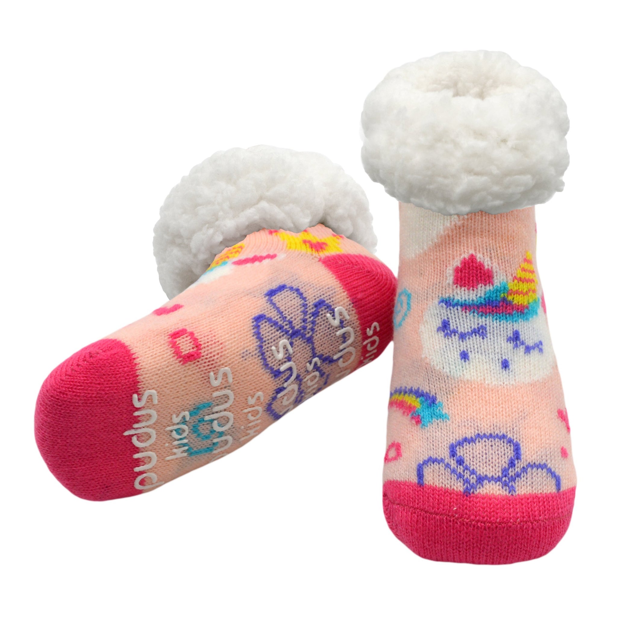 Kids Classic Slipper Socks | Unicorn Pink – Pudus™ Lifestyle Co.