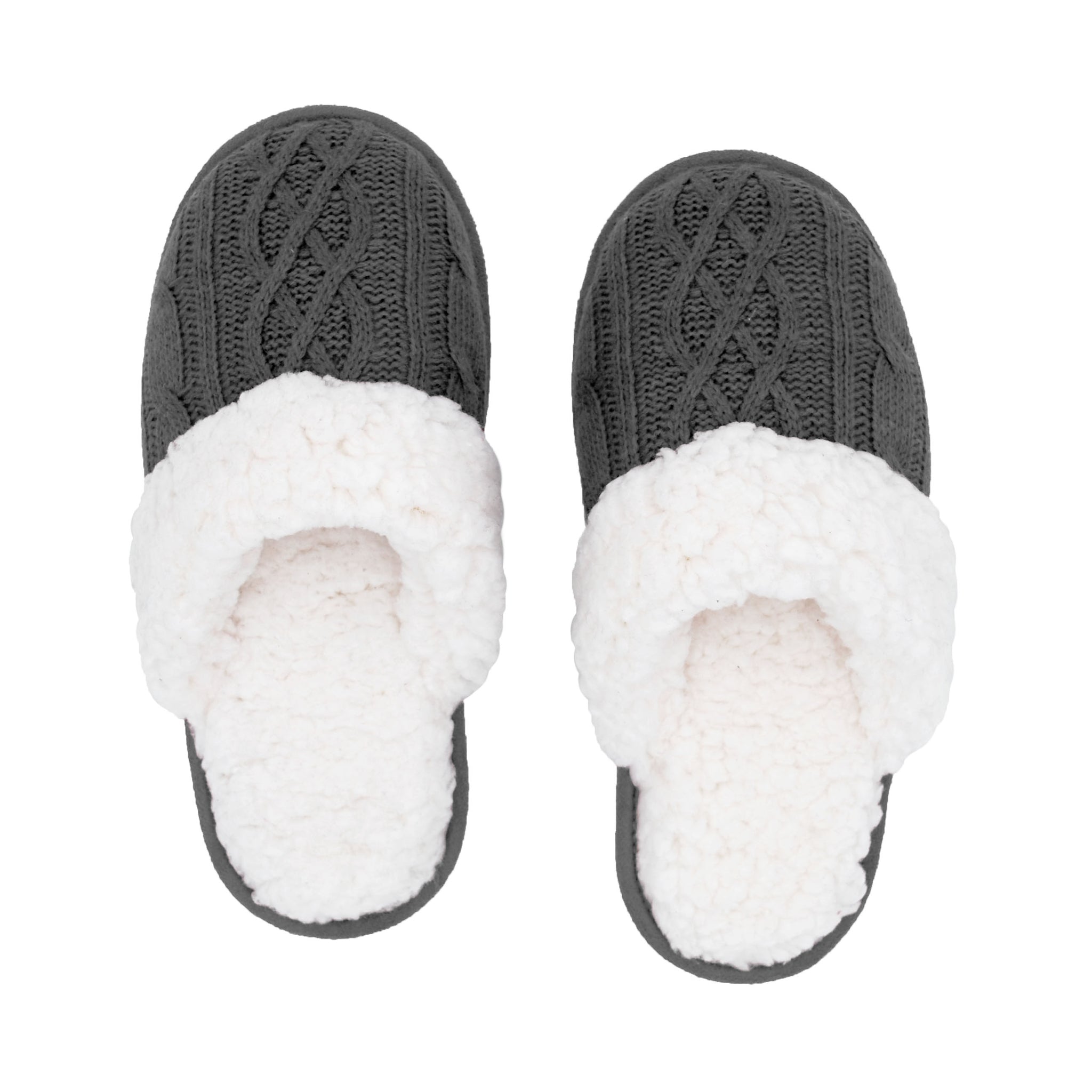 grey slip on slippers