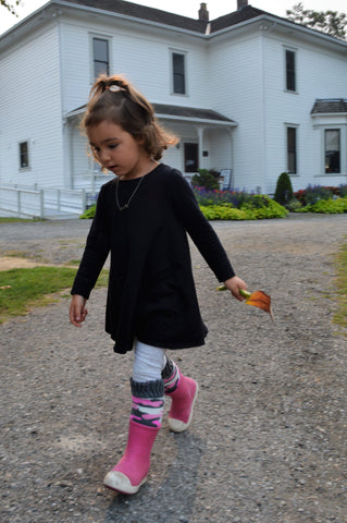 pink boot socks