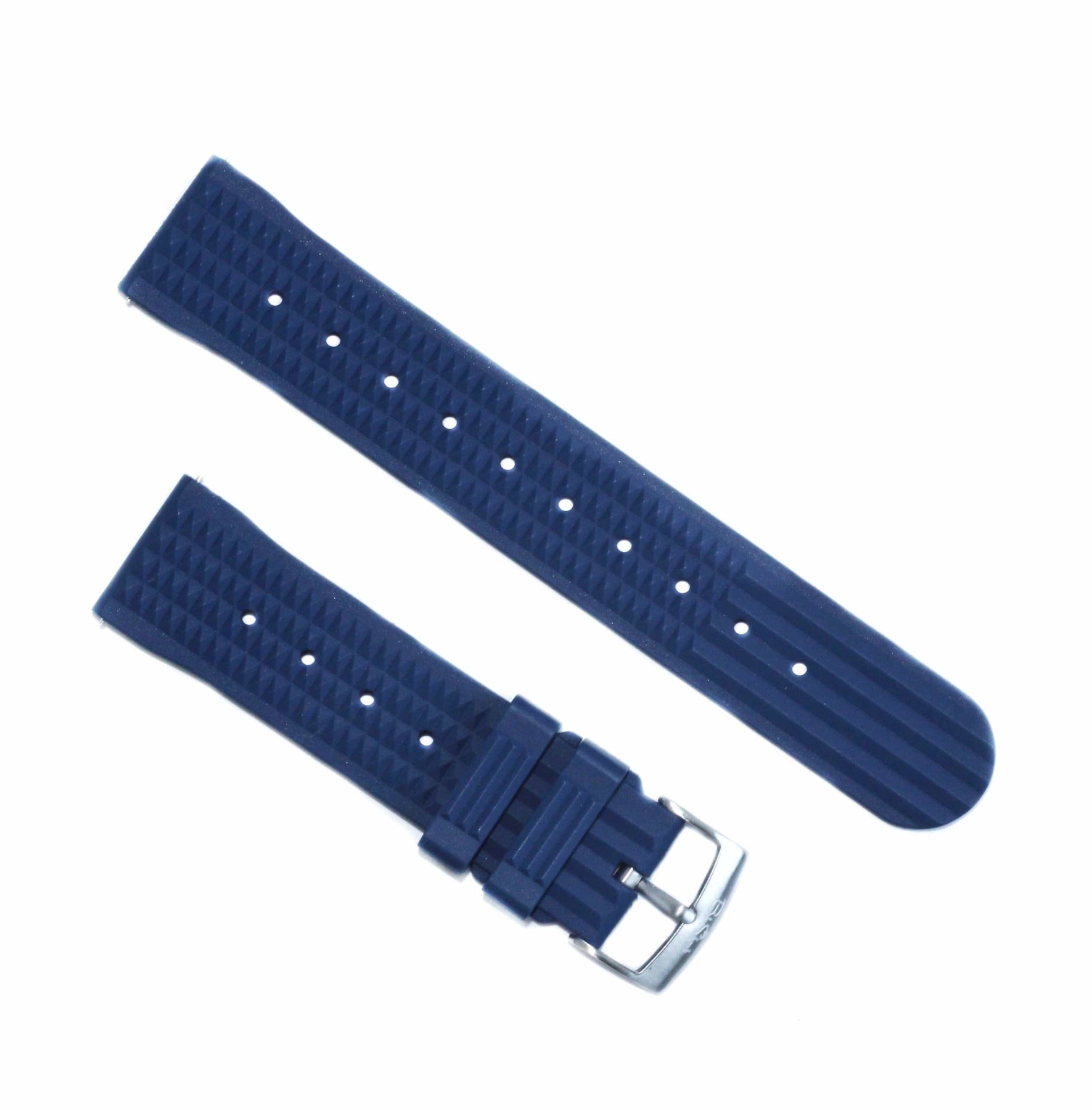 Waffle Style Rubber Watch Band | Navy Blue Watch Strap – BluShark