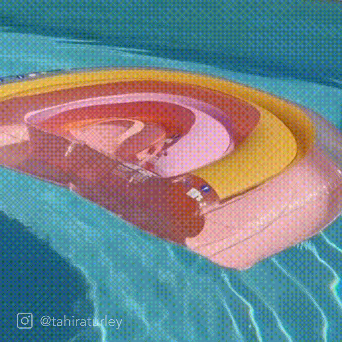 Float Away Lie On | Rainbow - Peachy Pink