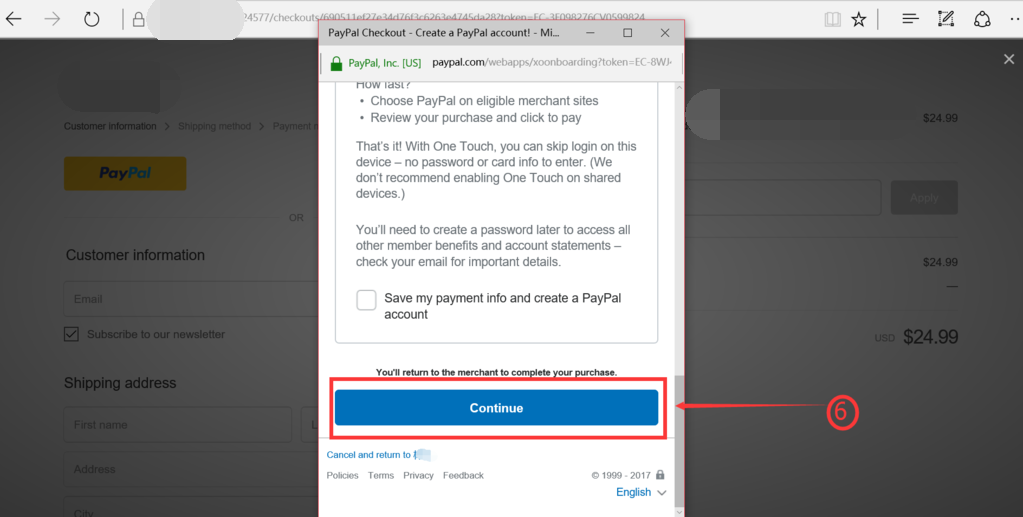 Pay Using Paypal Step 5