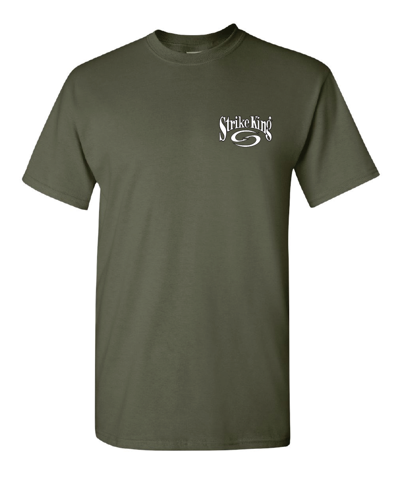 Short Sleeve T-Shirt - Military Heather Green - SK108MG – Strike King ...