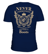 Never underestimate the power of a man who works at Boots | Boots Shirt