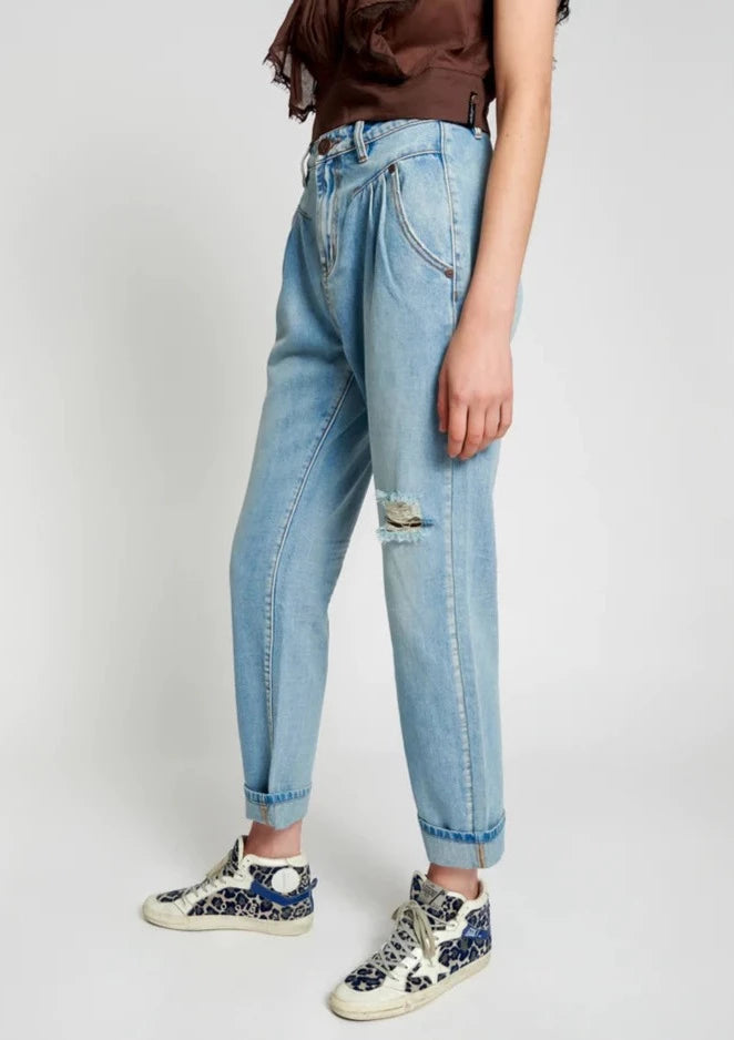 Womens W' Pierce Pant - Blue Light Stone Washed - Womens Jeans from
