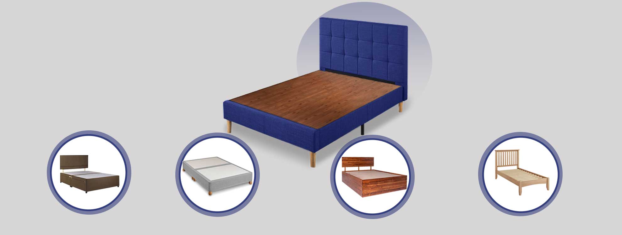 different types of bed frames