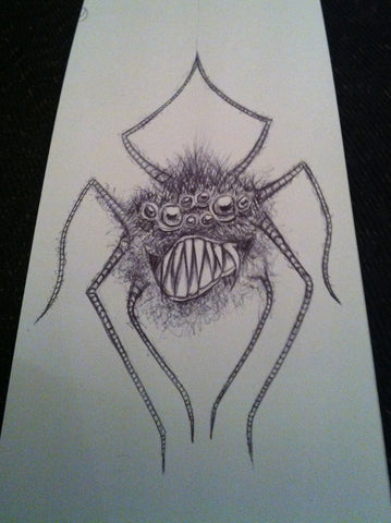 Image of 'Hungry' spider drawing 