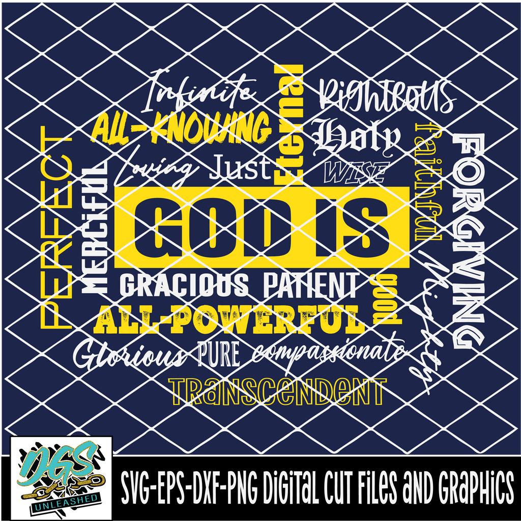 God Is SVG, DXF, PNG, and EPS Cricut-Silhouette Instant Digital Downlo ...