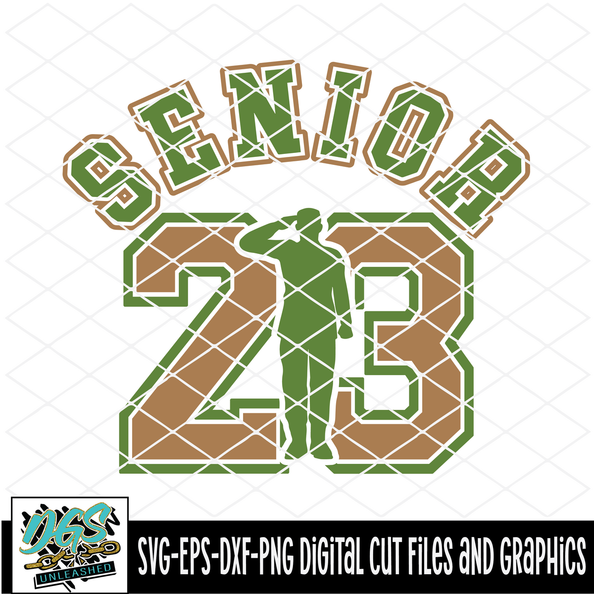 Air Senior 23 JROTC SVG, DXF, PNG, and EPS Digital Files#N#– Da Goodie ...