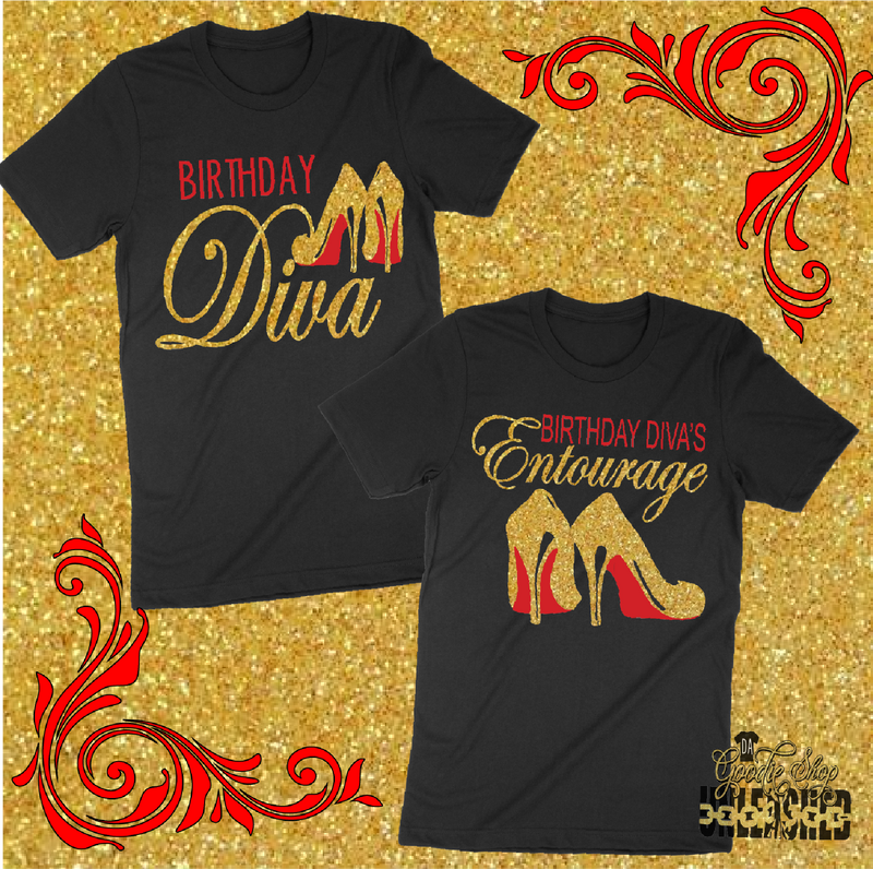 Download Birthday Diva With Heels And Entourage Svg Dxf Png And Eps Cut And Da Goodie Shop Unleashed