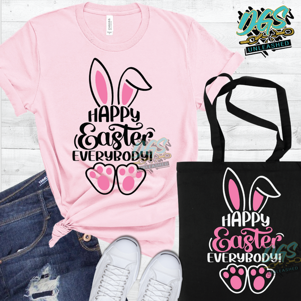 Happy Easter Everybody SVG, DXF, PNG, and EPS Cricut-Silhouette Instan ...