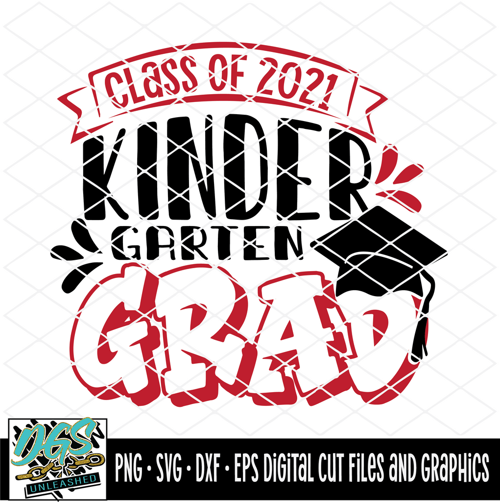 Kindergarten Grad Class Of 2021 Svg Dxf Png And Eps Cricut Silhoue Da Goodie Shop Unleashed