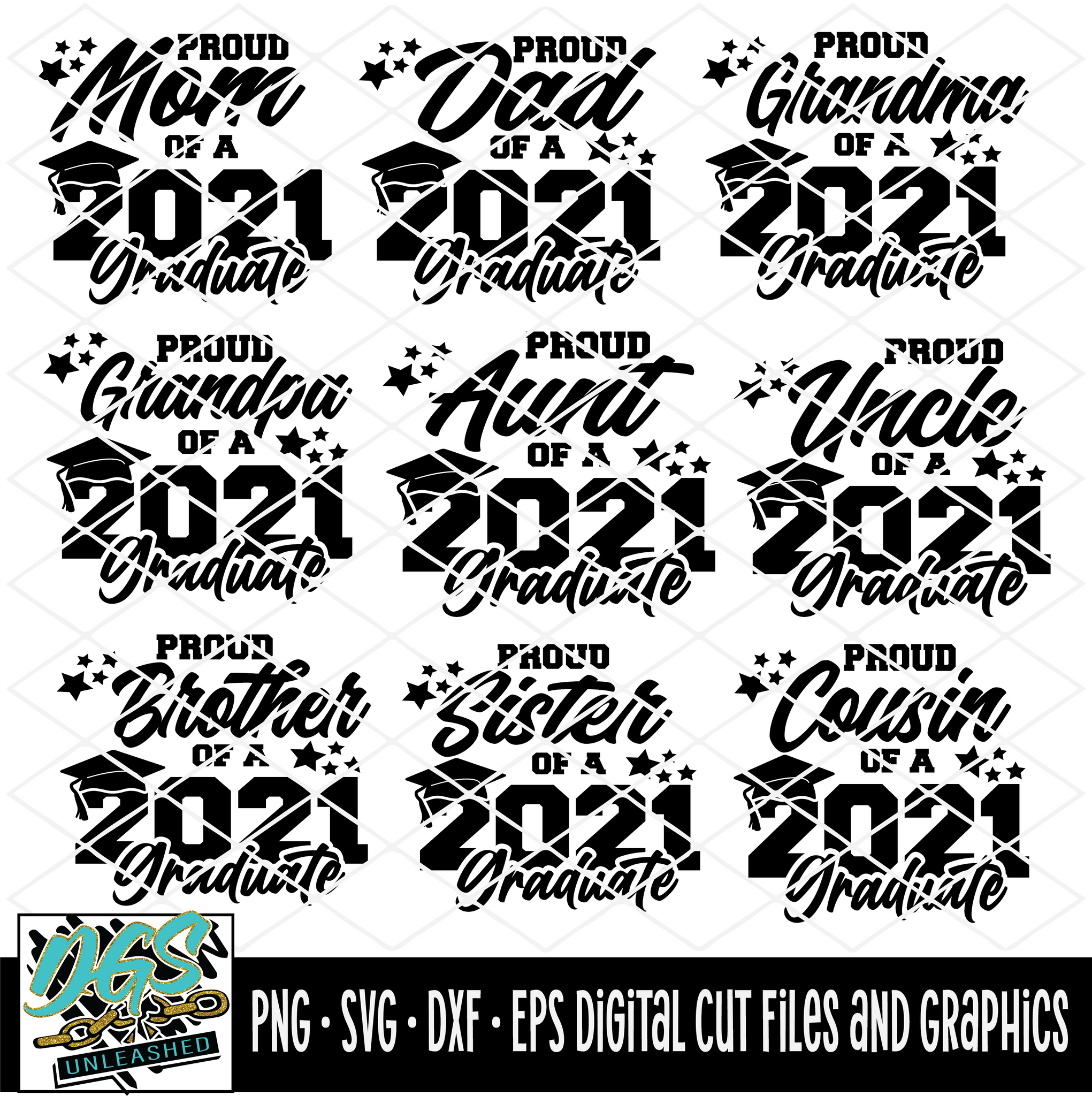 Download Proud Family of 2021 Graduate SVG, DXF, PNG, and EPS ...