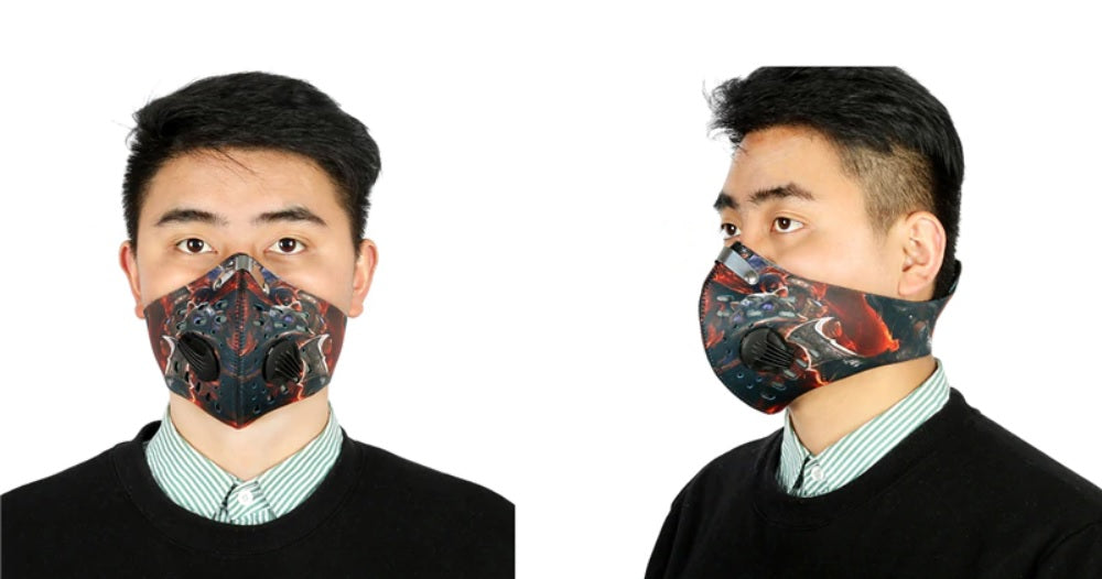 Travel Mask - Biking Anti Airborne Particles, Viruses and Smog Face Ma ...